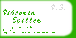 viktoria sziller business card